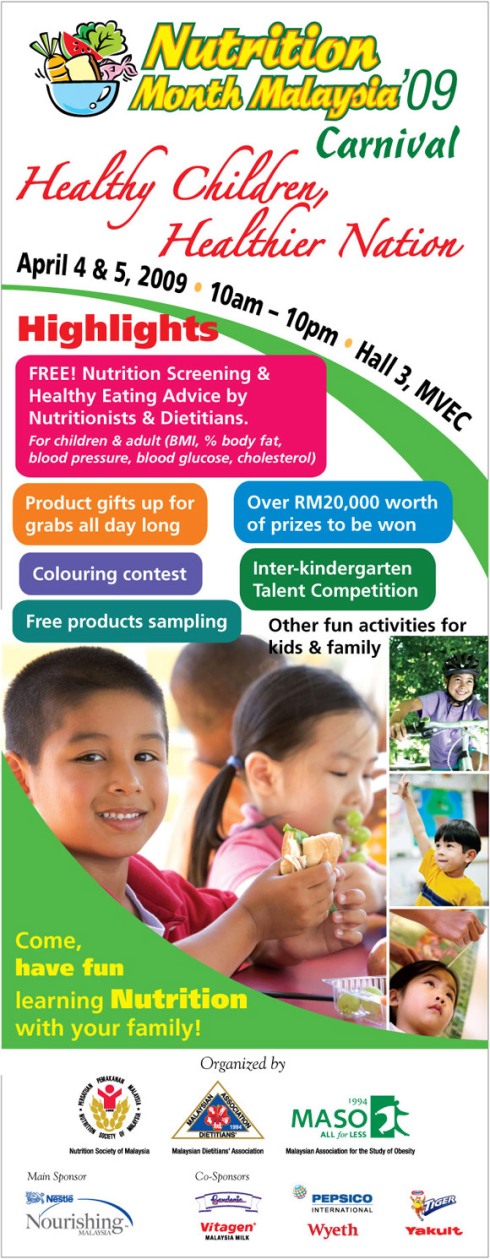 NUTRITION MONTH MALAYSIA- Healthy Children Healthier Nation